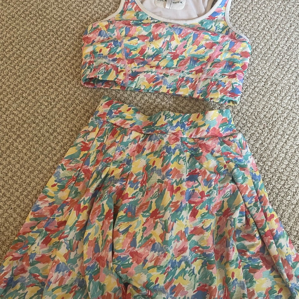Tuckernuck Colorful Abstract Skirt Set